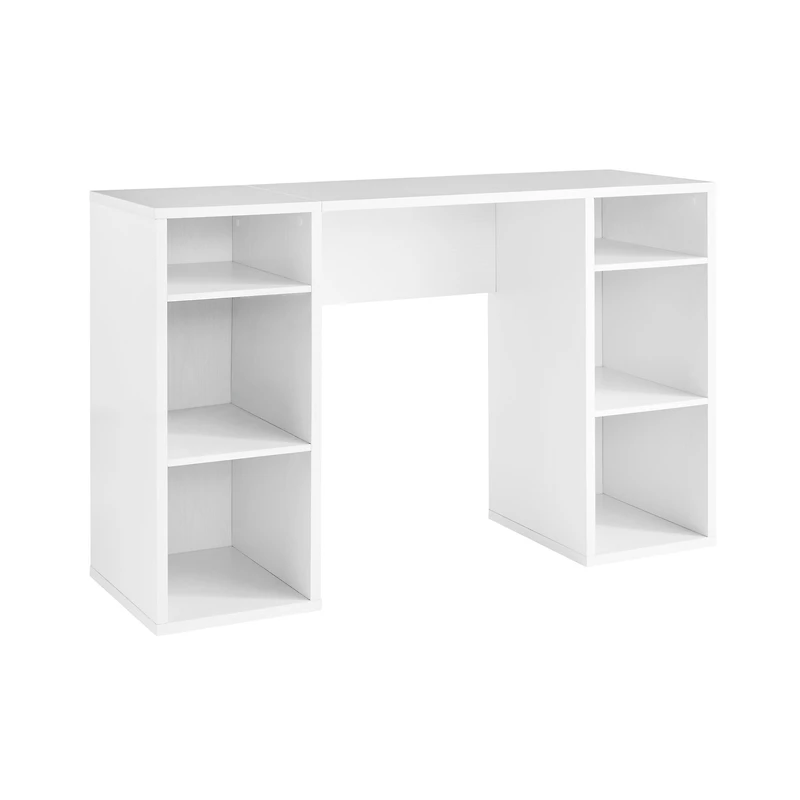 Mainstays bureau d'ordinateur avec 4 cubes de rangement, blanc
