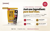 Chewmasters Freeze Dried Beef Liver Bites 500g - Dog Treats