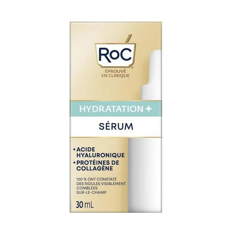 RoC Skincare - Hydration + Serum - Hyaluronic Acid + Collagen Proteins - 30ml, Roc Skincare Serum
