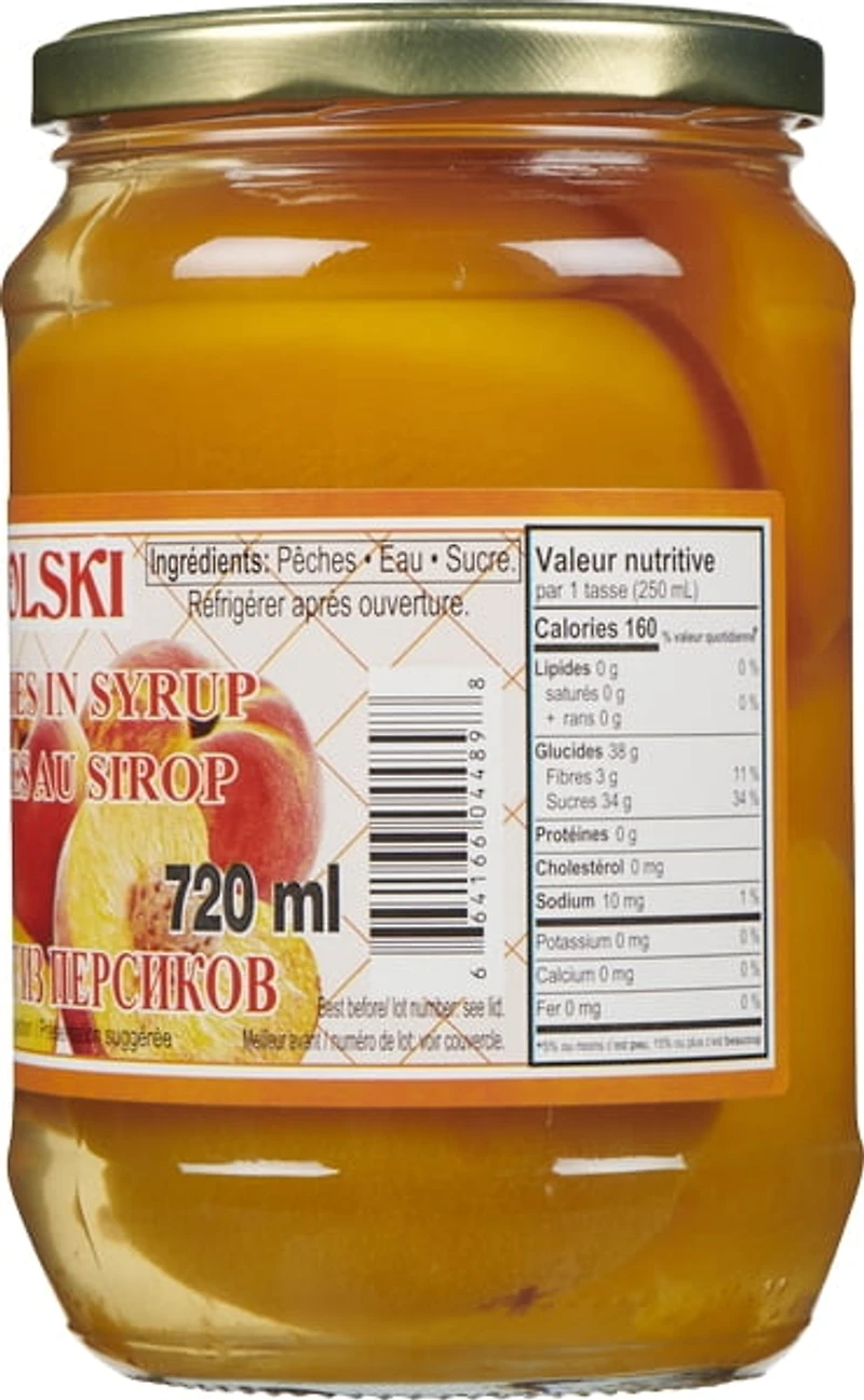 Wokski Peaches in Syrup