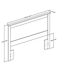 South Shore Vito Full/Queen Headboard (54/60'')
