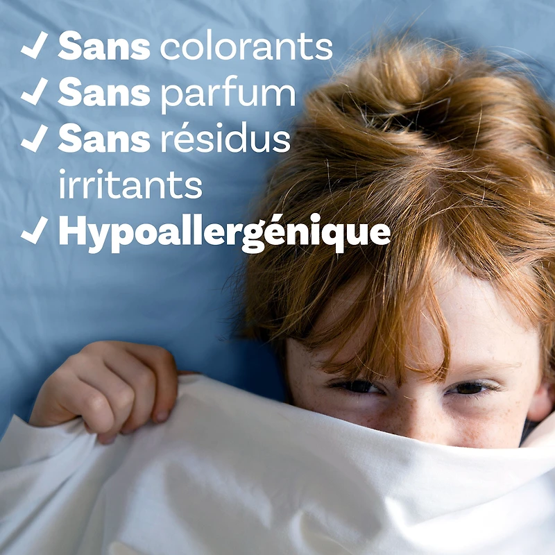 Assouplissant textile liquide Downy Pur et doux, hypoallergénique, adoucissant textile liquide doux pour la peau sensible 4,16L