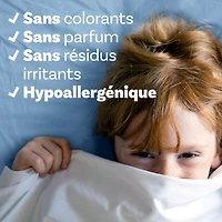 Assouplissant textile liquide Downy Pur et doux, hypoallergénique, adoucissant textile liquide doux pour la peau sensible 4,16L