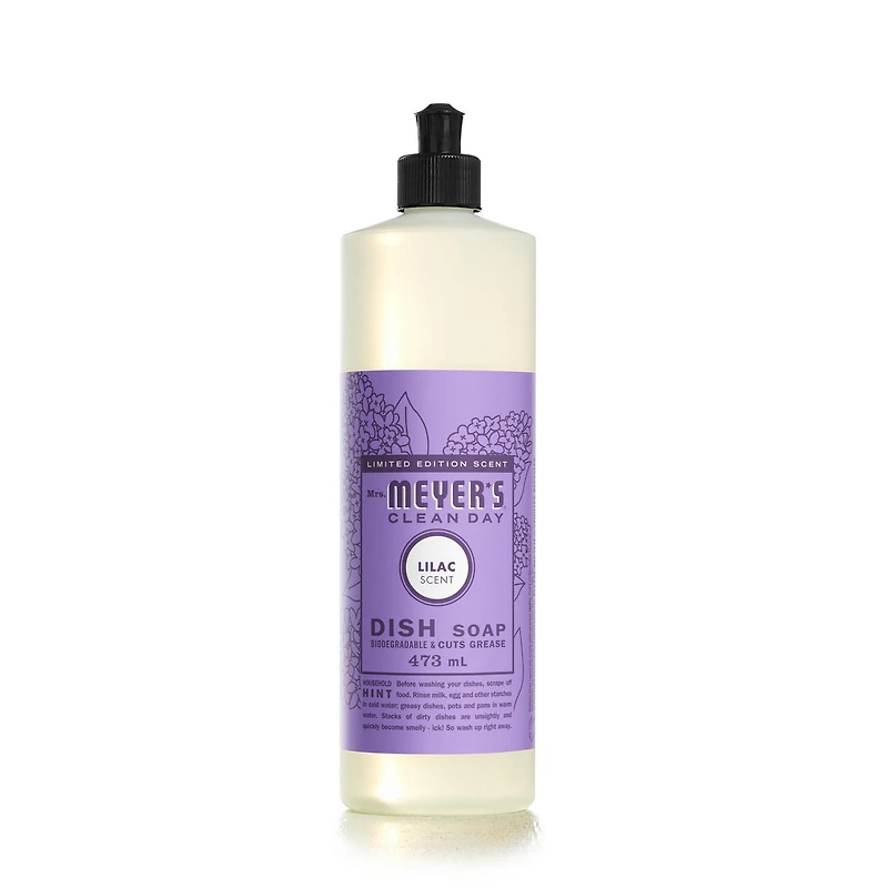Mrs. Meyer's Clean Day Dish Soap, Dishwashing Liquid, 473ml, Lilac