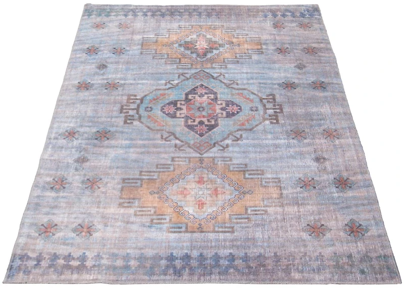 ECARPET Oriental, Persian Style Area Rug, Eco Friendly, Machine Washable