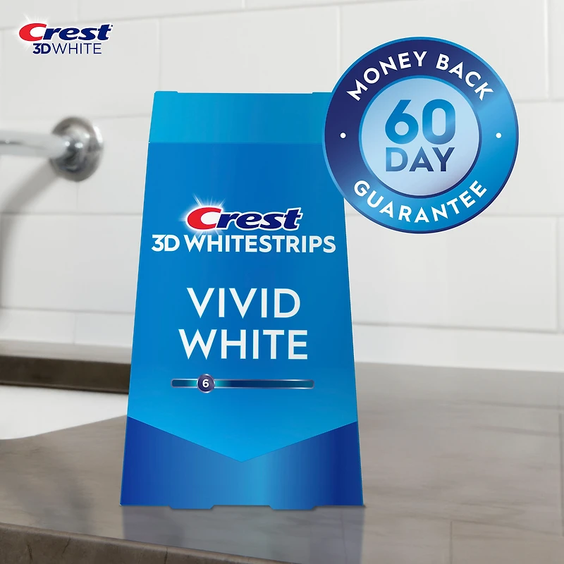 Ensemble de blanchiment des dents à domicile Crest 3D Whitestrips Blanc brillant 10 traitements
