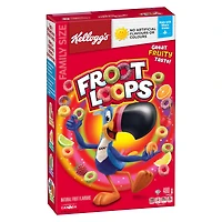 Kellogg's Froot Loops Cereal Family Size 480g- Crispy Loops