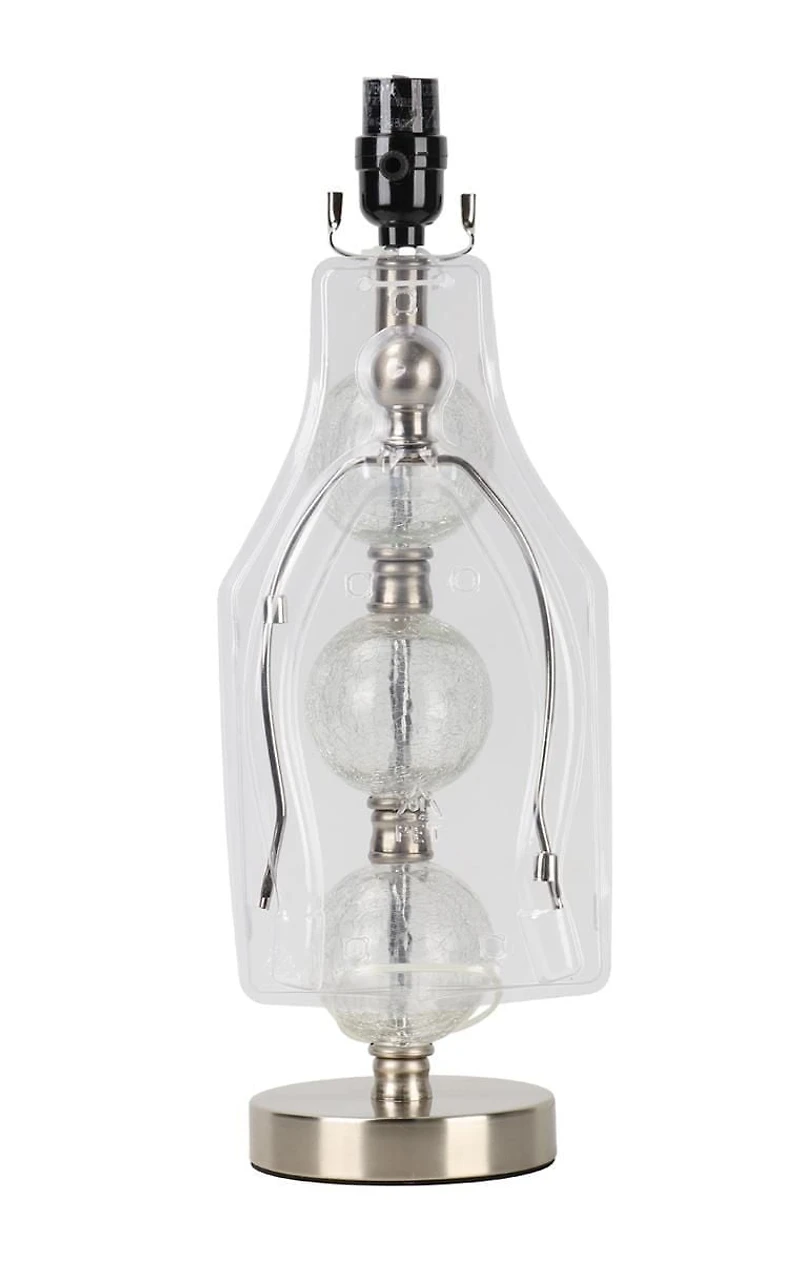 3 stacked crackle ball base