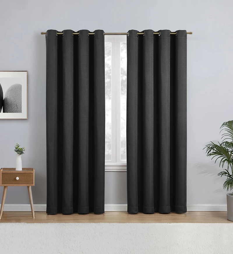 Panneau de fenêtre occultant à œillets 63 po Eclipse Heath 1 Panneau: 52"x63"