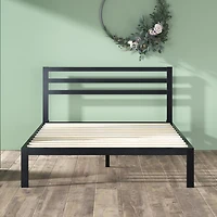 Zinus Mia 38 inch Metal Platform Bed Frame with Headboard