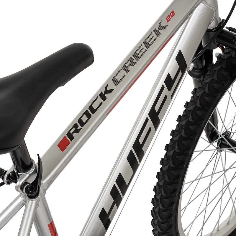 Huffy Rock Creek 20-inch Boys’ 6-speed Mountain Bike, Grey