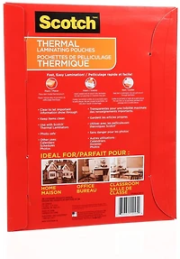 Scotch® Thermal Laminating Pouches TP5854-50-C, 5-mil, 50 per pack, SCOTCH SC L POUCH 50PK 5MIL