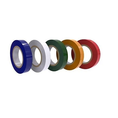 Boîte de cinq roulettes de ruban isolant en PVC Stanley