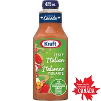 Vinaigrette Italienne Piquante, Bouteille KRAFT LIQUID DRESSING Zesty Italian