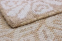 ECARPETGALLERY 5'0" x 7'10"  Casual La Seda Hand-knotted Area Rug for Living Room, Dining Room and Bedroom in Ivory