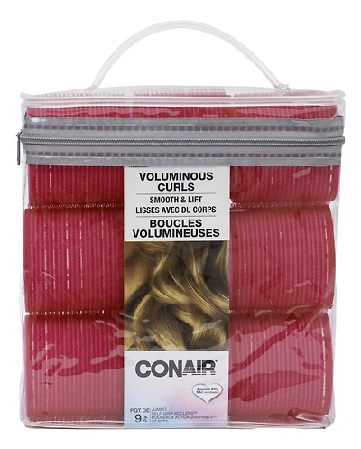 Paquet de 9 rouleaux autoagrippants méga de Conair Paquet de 9 rouleaux