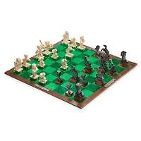 The Noble Collection Minecraft Chess Set – Overworld Heroes vs. Hostile Mobs