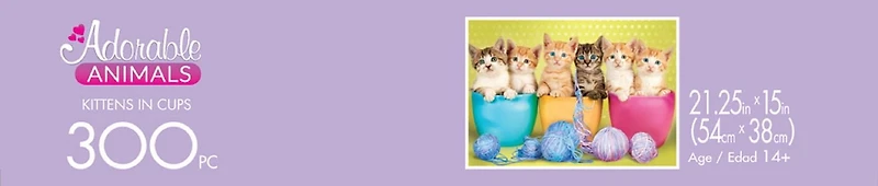 Buffalo Games Adorable Animals Le puzzle Kittens in Cups en 300 pièces