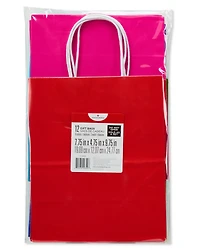 American Greetings - 10 sacs-cadeaux moyens de 10 po, unis arc-en-ciel (12 pièces)
