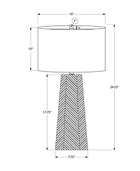 Monarch Specialties Lighting, 29"h, Table Lamp, White Ceramic, Ivory / Cream Shade, Contemporary