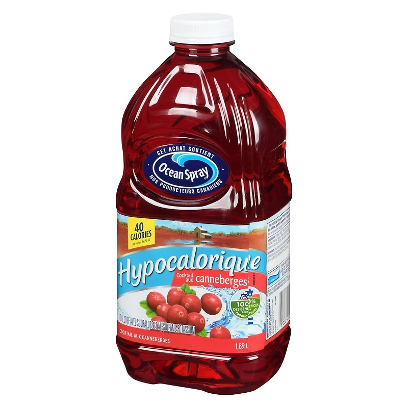 Ocean Spray Cocktail de Canneberges Faible en Calories 1.89L