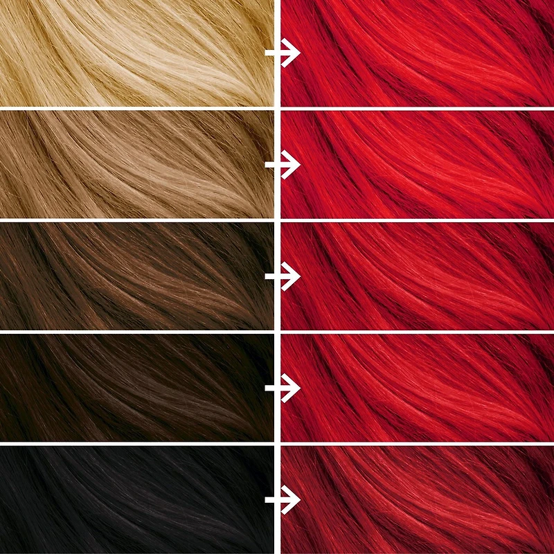 Bleach London Vivid Red Permanent Kit, Vegan permanent hair dye