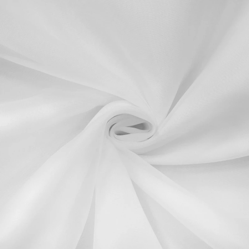 Loft Living Rhythm Lined Grommet Single Curtain Panel Semi-sheer 54" x 84" in White