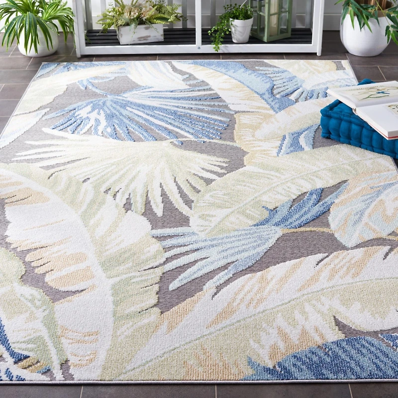 SAFAVIEH Sarasota Olivia Tapis Floral Intérieur/Extérieur