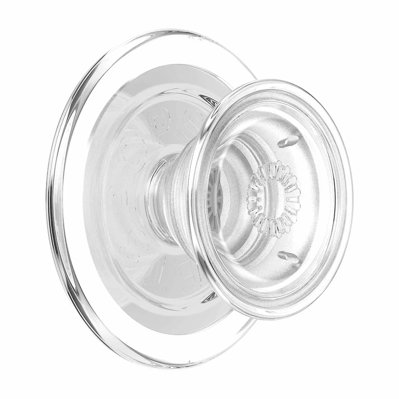 PopSockets PopGrip, Clear; For MagSafe Round with Adapter Ring., Magnetic Grip & stand. Now compatible with ALL PHONES. Easy on. Easy off. Easy charge. No adhesive required.