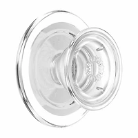PopSockets PopGrip, Clear; For MagSafe Round with Adapter Ring., Magnetic Grip & stand. Now compatible with ALL PHONES. Easy on. Easy off. Easy charge. No adhesive required.
