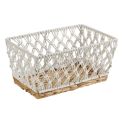 Panier décoratif HOMETRENDS Corde et jacinthe d’eau