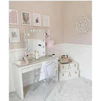 Heavenly Collection Clear Plastic Arm Chair