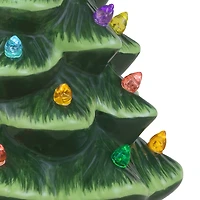 Mr. Christmas Decorative 8-inch Nostalgic Green Ceramic Tree