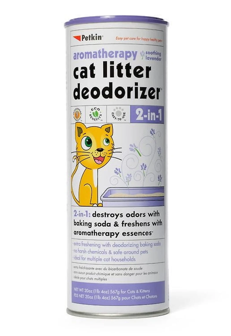 Désodorisant à litière de chat aromathérapie en lavande de Petkin