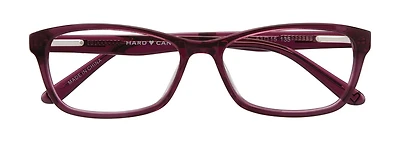 Hard Candy Womens Prescription Eyeglasses, All Nighter, Dark Pink, 53-15-135