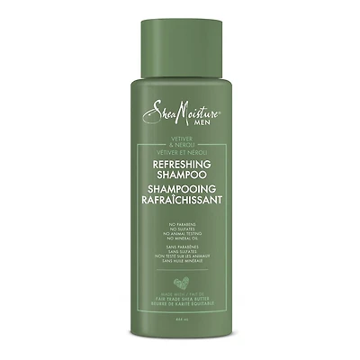 SheaMoisture Men Shampooing Rafraîchissant Vétiver et Néroli, 444 ml