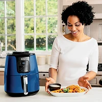 Ninja Air Fryer, 4-Qt Capacity, Non-Stick, Air Fry, Roast, Reheat, Dehydrate, Navy Blue, AF100CNV, Ninja Air Fryer
