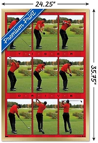 Tiger Woods - Drive Wall Poster