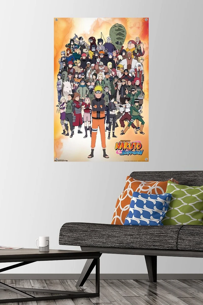 Naruto Shippuden - Group Wall Poster, 22.375" x 34"