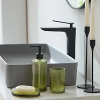 hometrends Scaled Green Glass Tumbler, Glass tumbler green