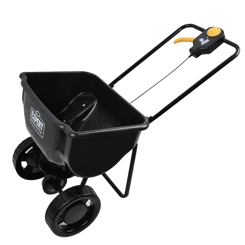 Expert Gardener 15000SQ ft Push Spreader, Black