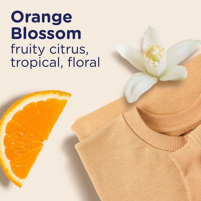 Perles rehausse-parfum pour lessive Downy Léger pour laveuse, parfum Fleur d’oranger, sans parfums prononcés, 680 g (24 oz) 680G