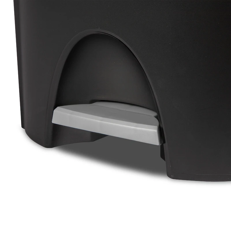 Sterilite 25 Liter Black Step Can, 25 Liter