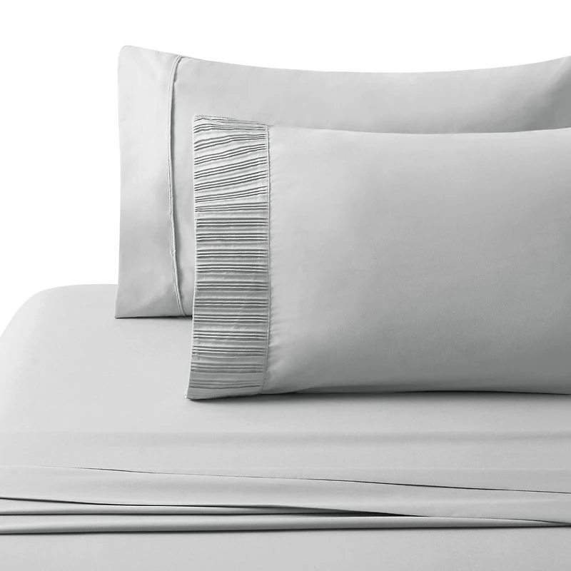 Literie toutes saisons Marina Decoration, ultra douce, soyeuse et zippée, en rayonne de bambou, couleur argent