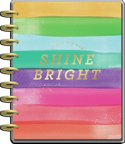The Happy Planner Classic Shine Bright 18 Month Planner, July 2021 - December 2022, THP Shine Bright 18Mo Plnr