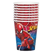 Spider-Man 9oz Paper Cups, 8ct, Disposable cups hold 9oz.