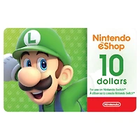 Nintendo eShop $10 Carte-Cadeau (Code Numérique)