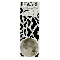 Way To Celebrate Beware Bats Halloween Wall Art