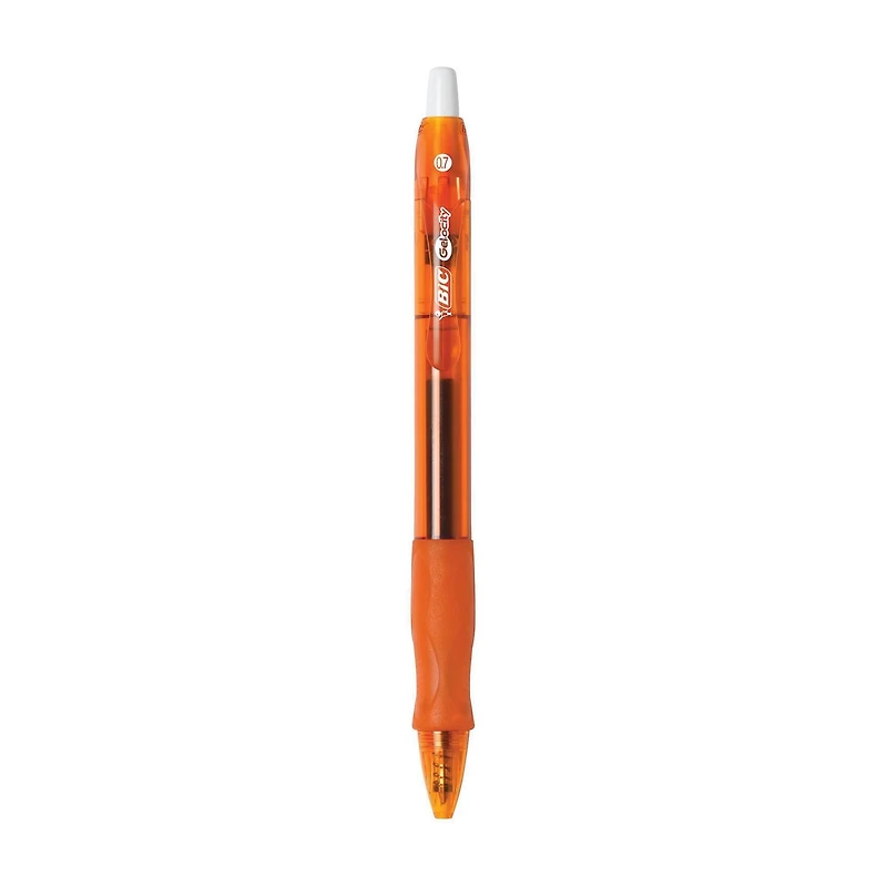 BIC Gel-ocity Original Retractable Gel Pen, Medium Point (0.7mm), Assorted, Comfortable, Contoured Grip, 8-Count. Smooth-writing, refillable retractable gel pen perfect for any occasion, Pack of 8