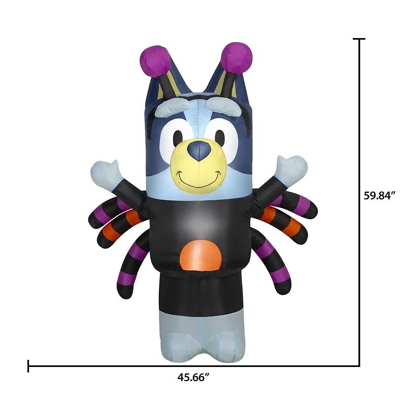 Bluey in Spider Costume - Inflatable, Halloween Inflatable Décor